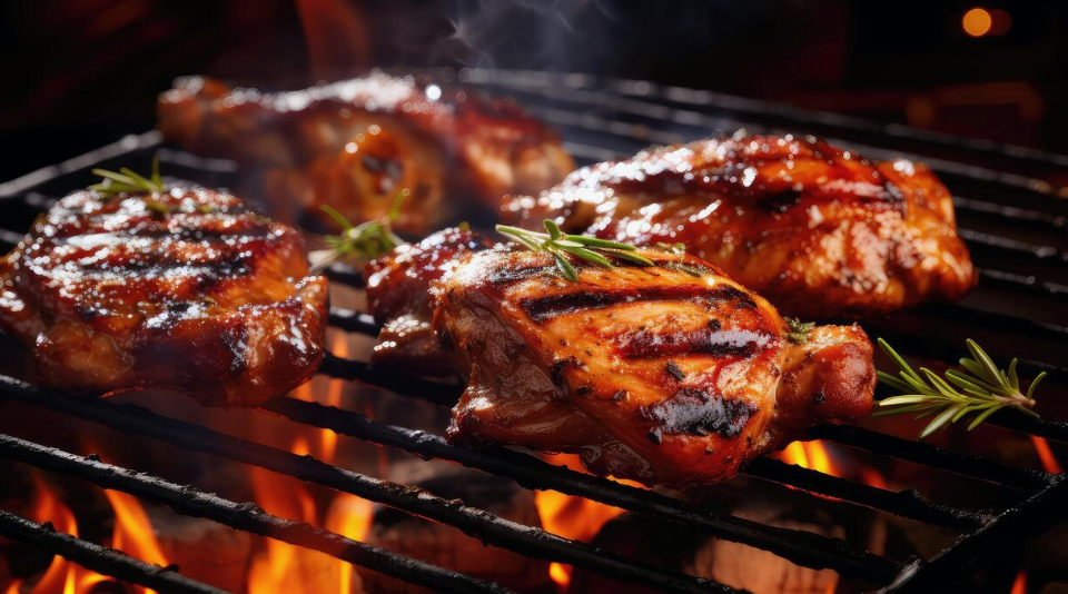 BBQ Night Package — grilled chicken platter at Litchibari Restaurant